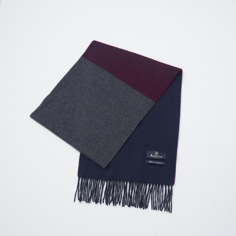 マフラー】アクアスキュータム｜カシミヤ 3カラーソリッド : マルイ