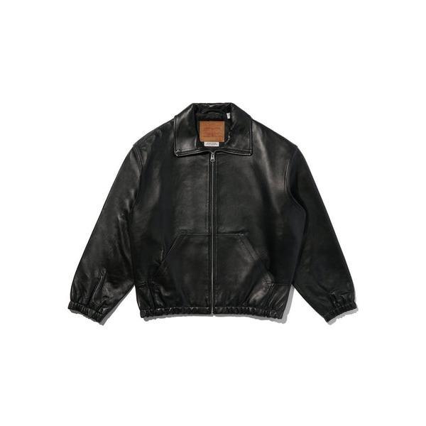 ジャケット・アウター PREMIUM FULLZIP SPORTS LEATHER JACKET PREMIUM BLACK FULLZIP SPORTS LEATHER JACKET : マルイ(丸井)Yahoo!店