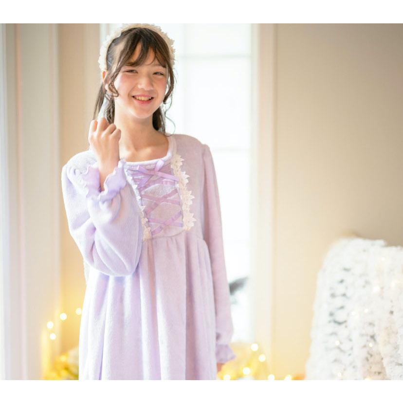 Catherine Cottage ふわふわフリースフラワーレース＆クロスリボン