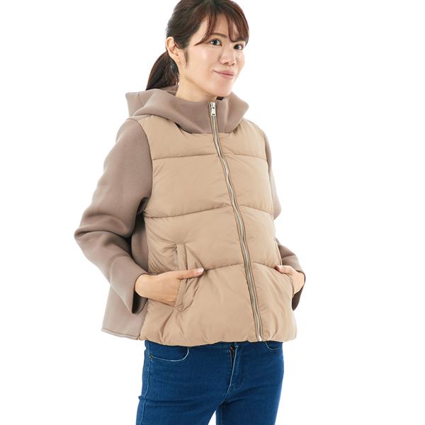 プレフェリール（PREFERIR）/中綿切替えブルゾン ショートコート PREFERIR（プレフェリール） 中綿切替えブルゾン ショートコート