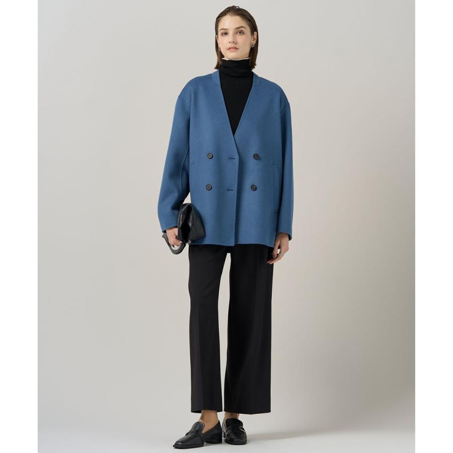 ICB（アイシービー） WoolRever ノーカラーショートコート : マルイ