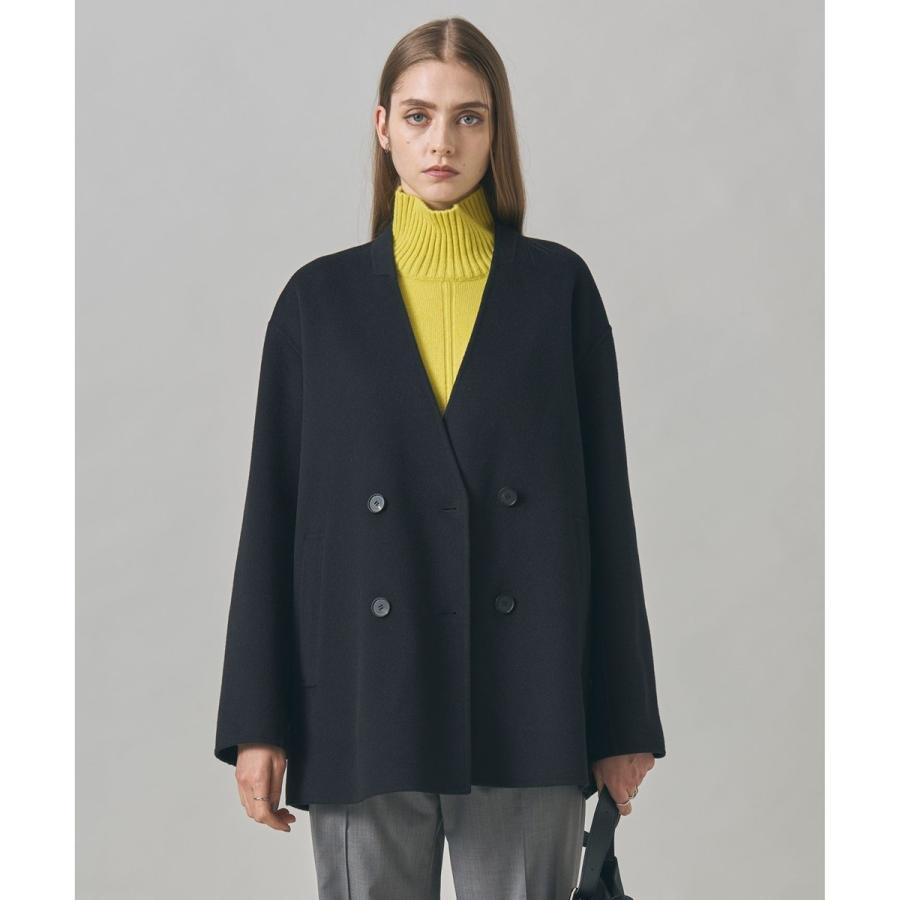 ICB（アイシービー） WoolRever ノーカラーショートコート : マルイ