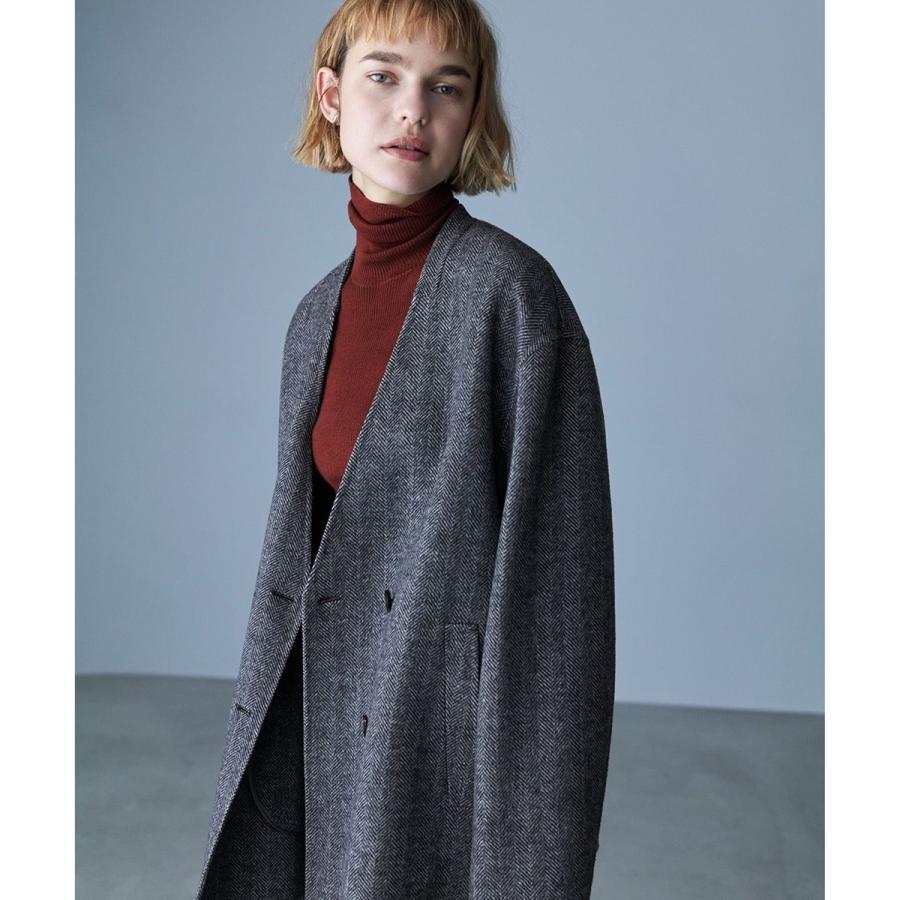 ICB（アイシービー） WoolRever ノーカラーショートコート : マルイ