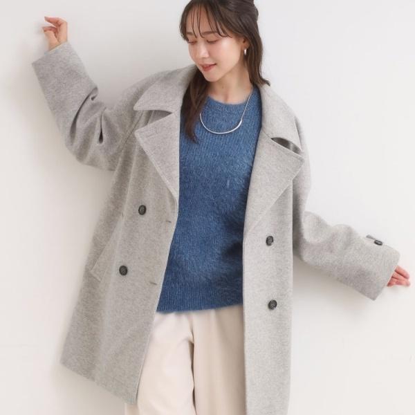 2WAY】こなれきれい ウール調コクーンコート : マルイ(丸井)Yahoo!店
