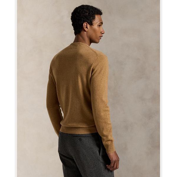 タグ付新品　Ralph Laurenメリノウール クルーネックセーター　ブラウン POLO RALPH LAUREN（ポロ・ラルフローレン） ウール クルーネック