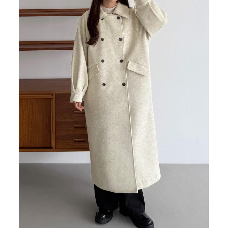 callautia マーブルボタンステンカラーロングコート : マルイ(丸井