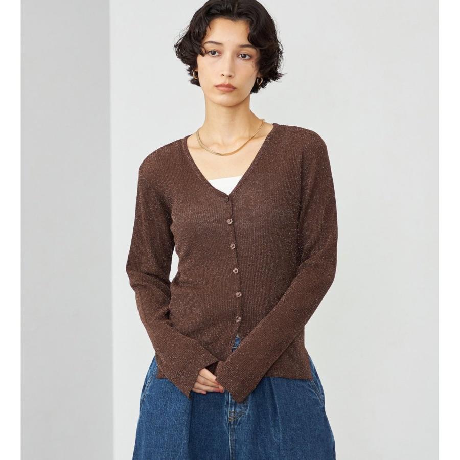 サムシング（SOMETHING）/SOMETHING グリッターニットカーディガン SOMETHING（サムシング） グリッターニットカーディガン : マルイ(丸井