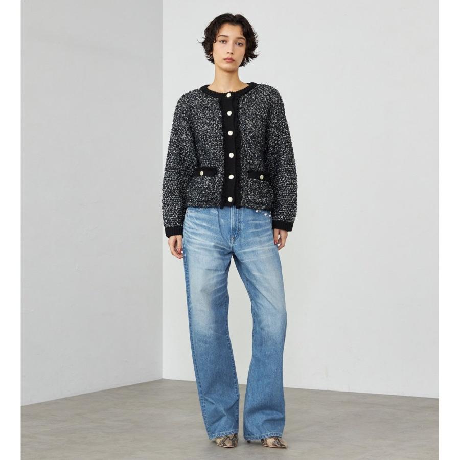 専用★SOÉJU ツイードライクニットジャケット　ブラック SOEJU ソージュ ツィードライクニットジャケット 【公式通販】