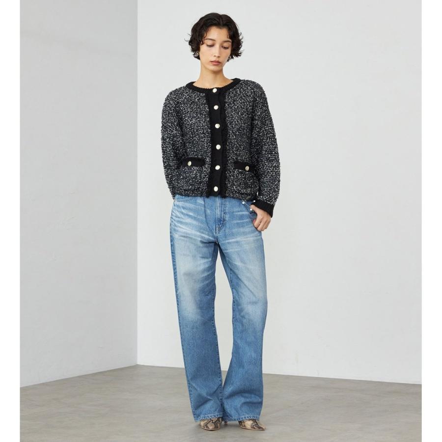 SOMETHING（サムシング） ツイードライクニットジャケット : マルイ