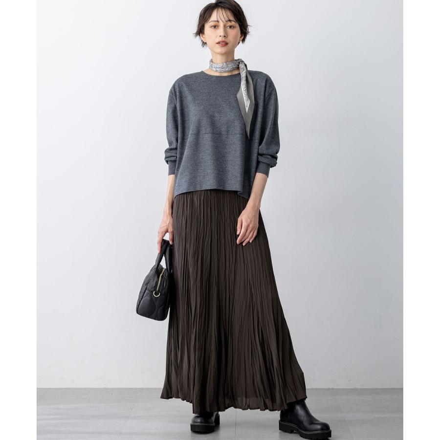 23区（ニジュウサンク） 【洗える】クラッシュ プリーツ ジョーゼット