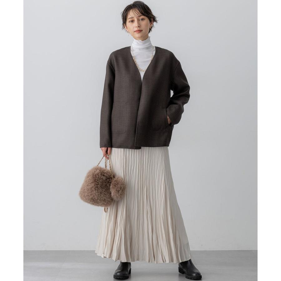 23区（ニジュウサンク） 【洗える】クラッシュ プリーツ ジョーゼット
