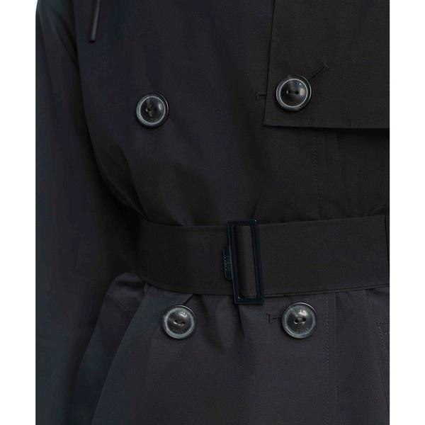 GORE-TEX ゴアテックス 防風 防水 透湿 ミドルトレンチコート / フード取り外し可の画像