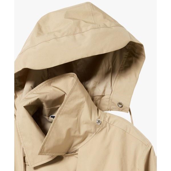 GORE-TEX ゴアテックス 防風 防水 透湿 ミドルトレンチコート / フード取り外し可の画像