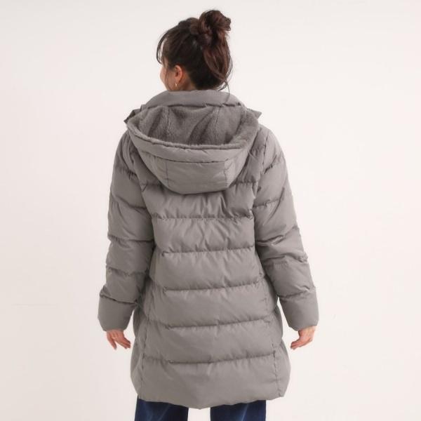 洗濯機可撥水】フェイクファーフード ロングダウン : マルイ(丸井