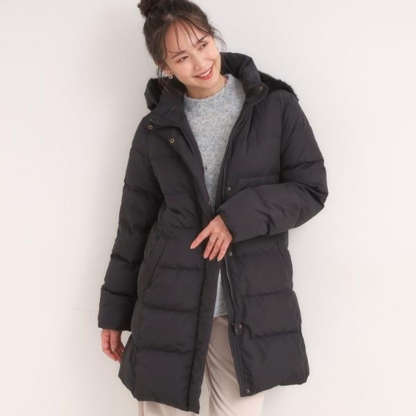 洗濯機可撥水】フェイクファーフード ロングダウン : マルイ(丸井