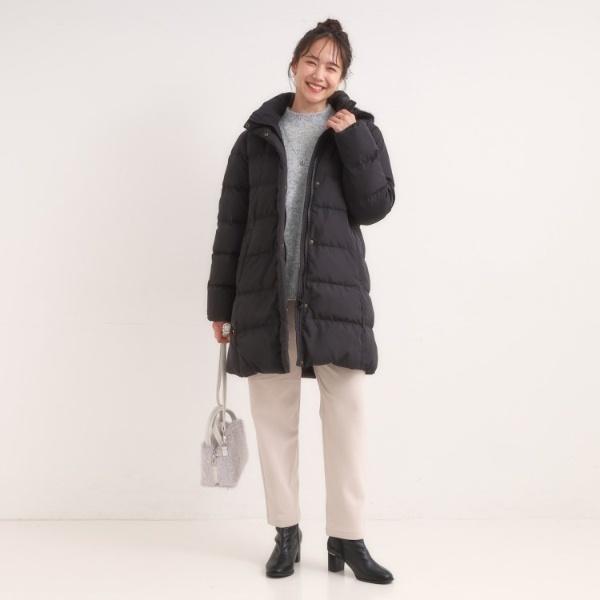 洗濯機可撥水】フェイクファーフード ロングダウン : マルイ(丸井