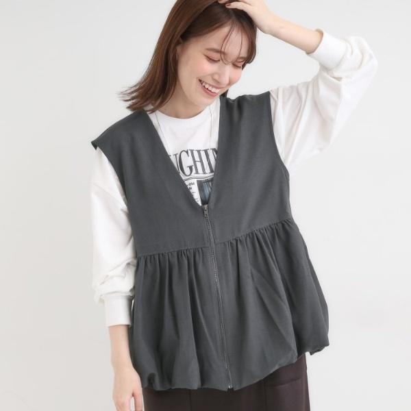 S-LL】美シルエット 裾バルーンシルエットジレ : マルイ(丸井)Yahoo!店 