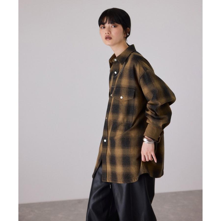 ADAM ET ROPE'（アダムエロペ） オンブレチェックシャツ : マルイ(丸井