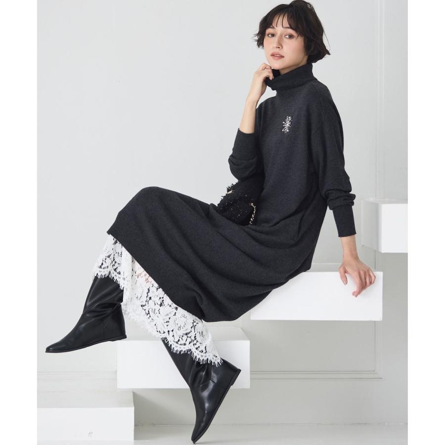 23区（ニジュウサンク） 【洗える】カシミヤブレンド タートルネック
