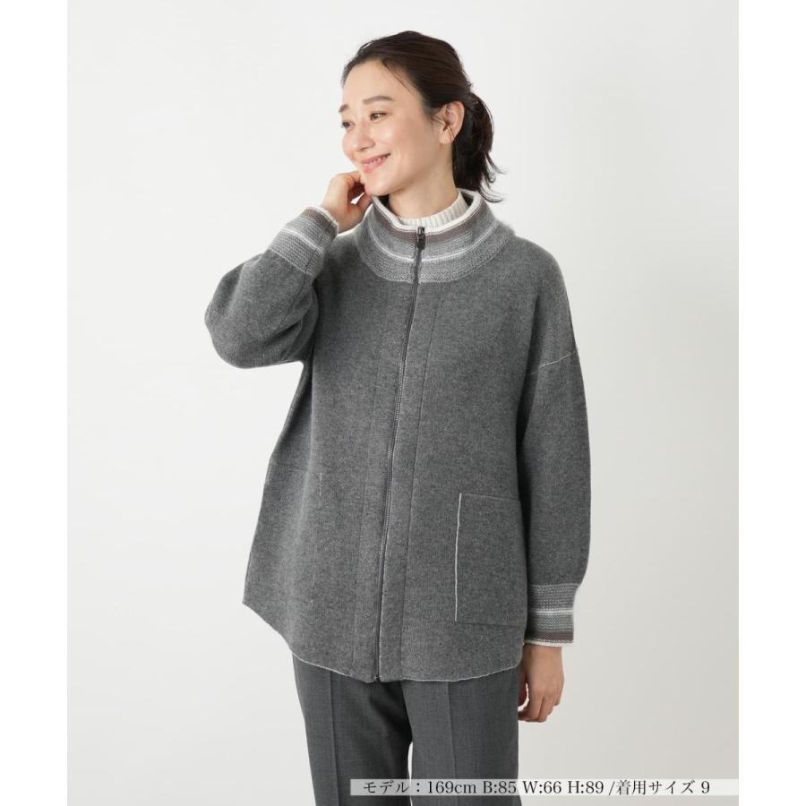 ハイネックニットジャケット【LE TRICOT PERUGIA】の画像