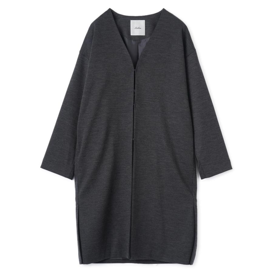 Leilian（レリアン） ノーカラーVネックコート : マルイ(丸井)Yahoo!店