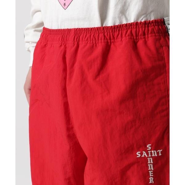 SAINT MICHAEL／セント マイケル／TRACK PANTS／SIDE TAPE／REDの画像