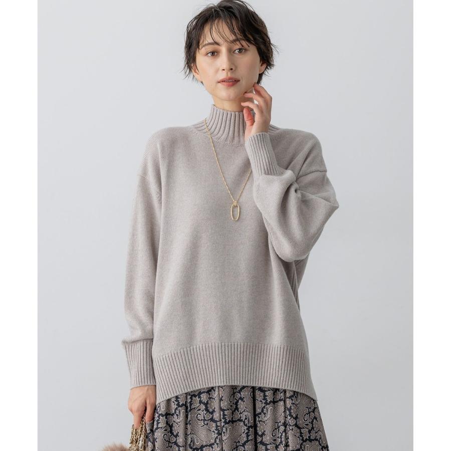 美品 AKRIS マルベリーシルク カシミヤ ハイネックモヘアニット アイボリー 美品 AKRIS マルベリーシルク カシミヤ ハイネックモヘアニット