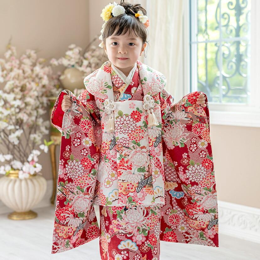 Catherine Cottage（キャサリンコテージ） 花柄織入り着物ワンピース