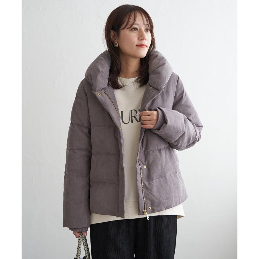 【タグ付き】  ダウンジャケット ikka（イッカ） 【雑誌InRed1月号掲載】細コール2WAY洗えるダウン