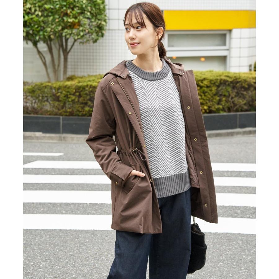 ikka 【軽量／静電防止】sorona(R)撥水5WAYコート　ブラック ikka（イッカ） 【軽量／静電防止】sorona(R)撥水5WAYコート : COX