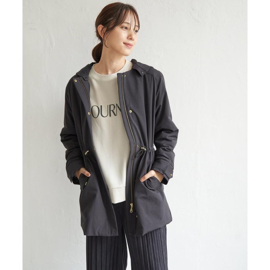 ikka 【軽量／静電防止】sorona(R)撥水5WAYコート　ブラック ikka（イッカ） 【軽量／静電防止】sorona(R)撥水5WAYコート : COX