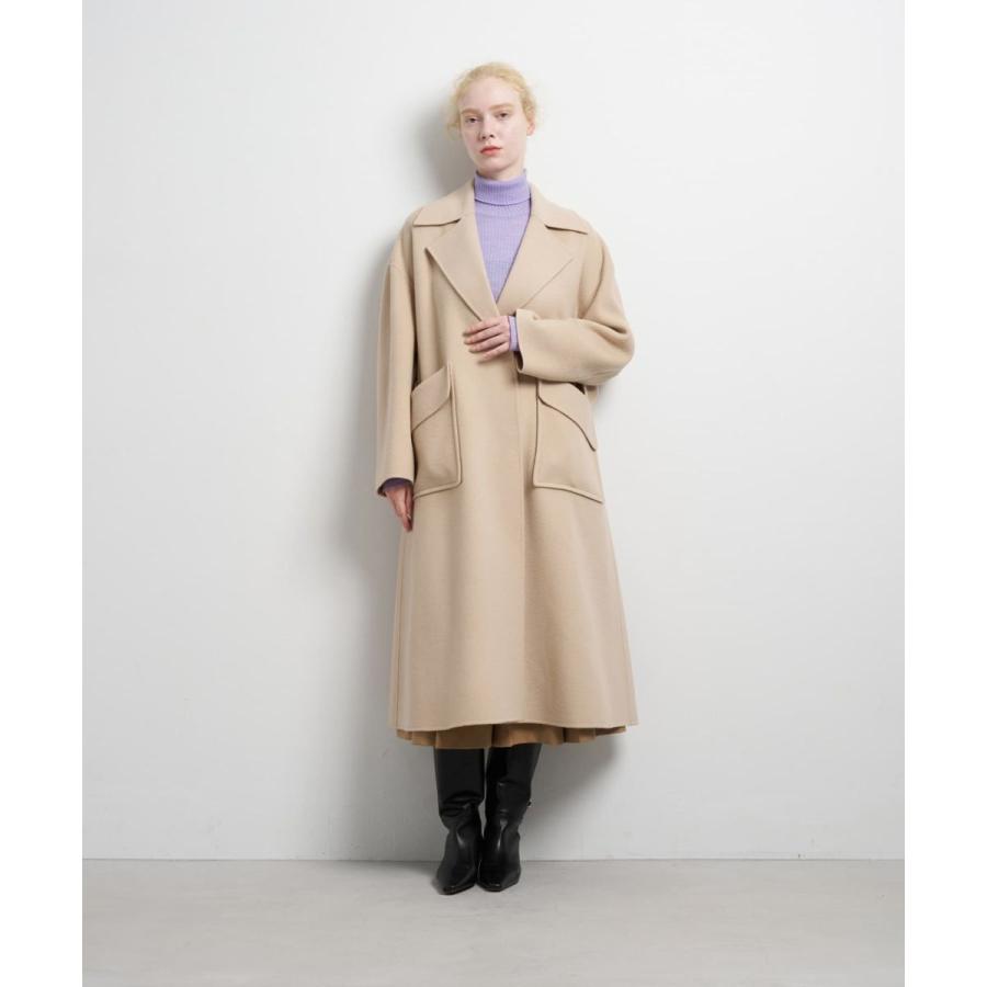 LANVIN en Bleu SUPER140 ウールリバーフレアコート : マルイ(丸井