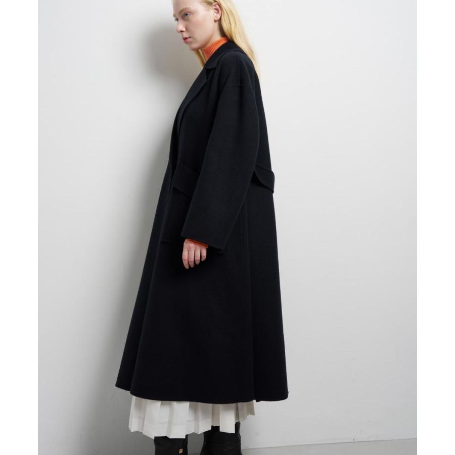 LANVIN en Bleu SUPER140 ウールリバーフレアコート : マルイ(丸井