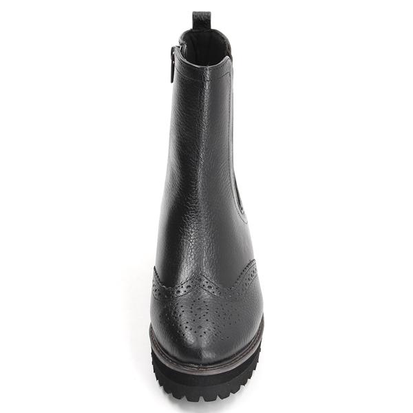 アルファ キュービック（ALPHA CUBIC）/【25秋冬新作】【本革】メダリオン サイドゴアブーツ ALPHA CUBIC（アルファ キュービック） 【25秋冬新作】【本革