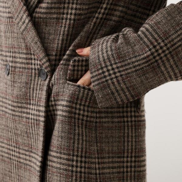THE SHOP TK 【洗えるアウター】ヘリンボーン＆チェック柄ジャケット