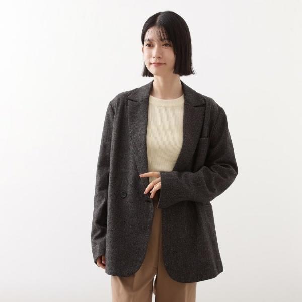 THE SHOP TK 【洗えるアウター】ヘリンボーン＆チェック柄ジャケット