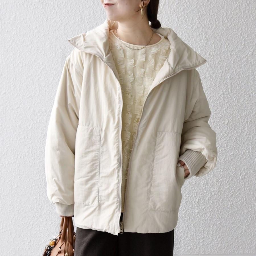 SHIPS any 【WEB限定】SHIPS any: 中綿 ダブル ジップ スタンド