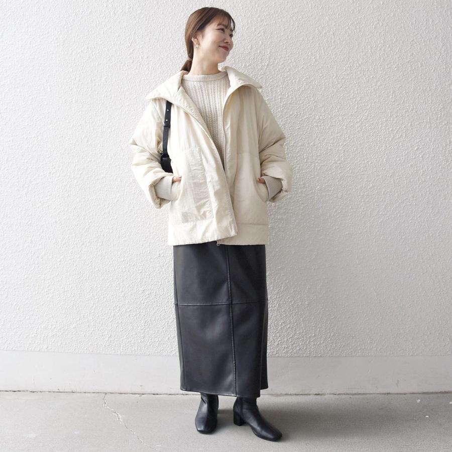 SHIPS any 【WEB限定】SHIPS any: 中綿 ダブル ジップ スタンド