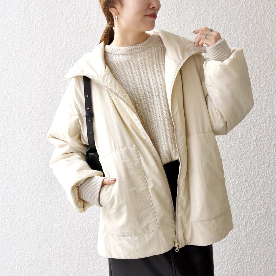 SHIPS any 【WEB限定】SHIPS any: 中綿 ダブル ジップ スタンド