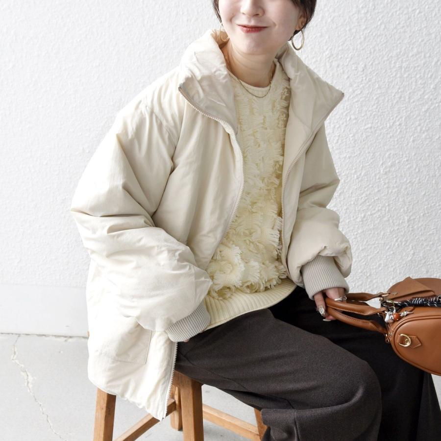 SHIPS any 【WEB限定】SHIPS any: 中綿 ダブル ジップ スタンド