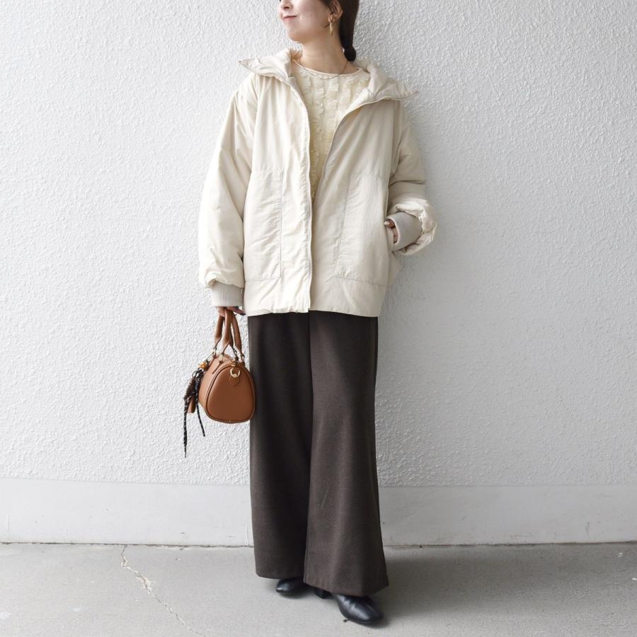 SHIPS any 【WEB限定】SHIPS any: 中綿 ダブル ジップ スタンド