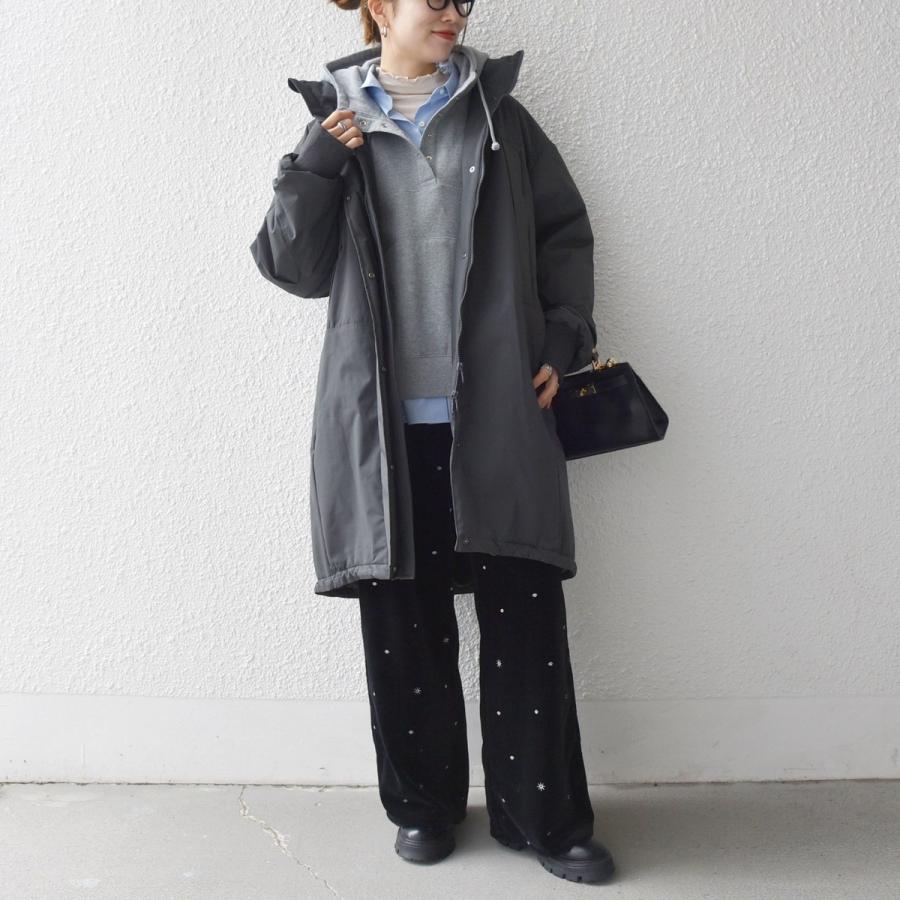 SHIPS any any:〈多機能〉中綿 2WAY スタンドカラー モンスター コート