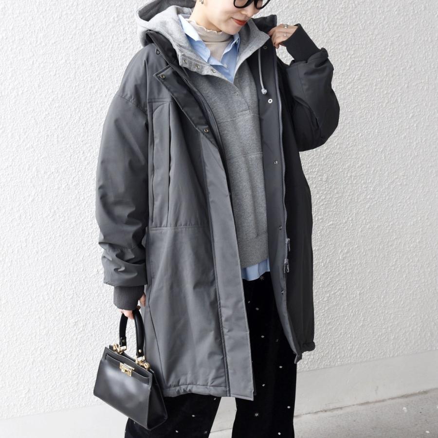 SHIPS any any:〈多機能〉中綿 2WAY スタンドカラー モンスター コート