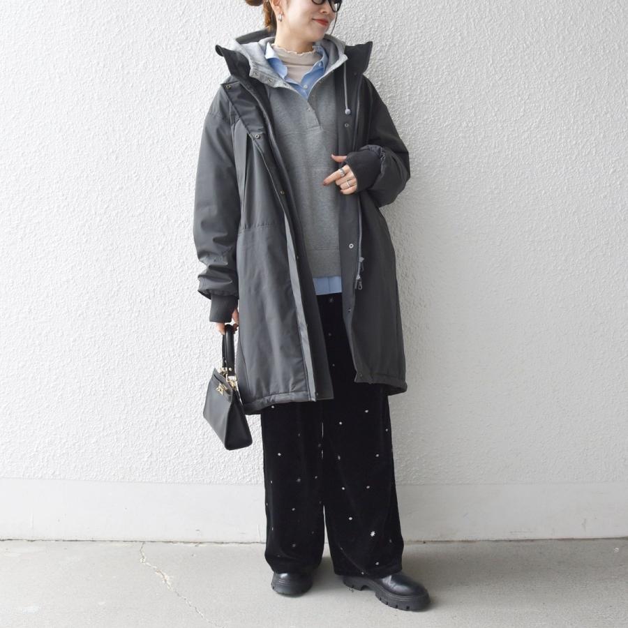 SHIPS any any:〈多機能〉中綿 2WAY スタンドカラー モンスター コート