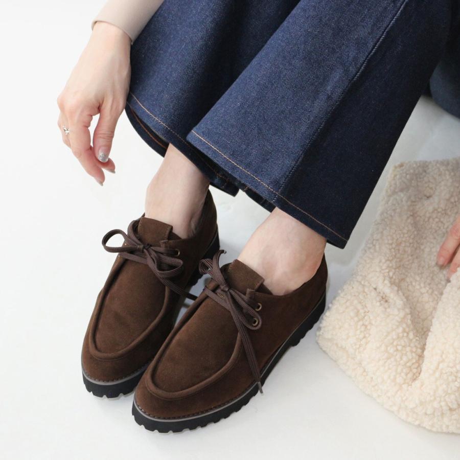 Fin（フィン） 【25秋冬新作】厚底チロリアンシューズ【低反発スポンジ