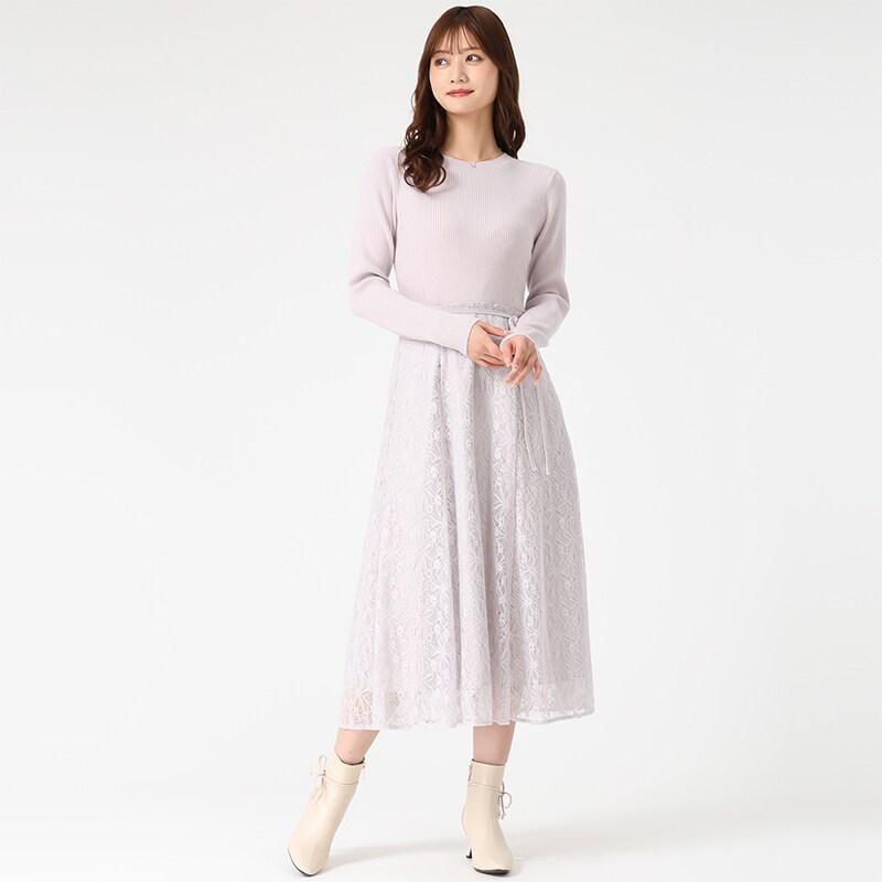 MISCH MASCH（ミッシュマッシュ） 2025秋冬新作 ラメレースニット