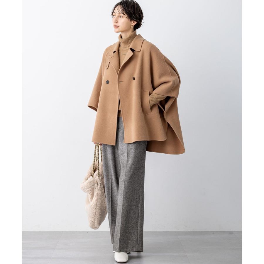 23区今季新品【見上愛さん着用ウールライトリバー ポンチョシルエット コート 見上愛さん着用/Oggi12月号掲載】ウールライトリバー ポンチョ