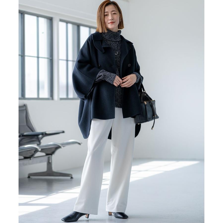 23区 【見上愛さん着用/Oggi12月号掲載】ウールライトリバー ポンチョ