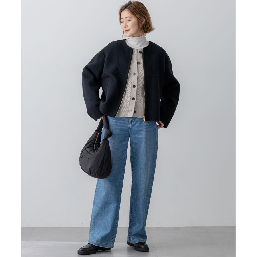 23区（ニジュウサンク） ウールライトリバー ノーカラー ショート