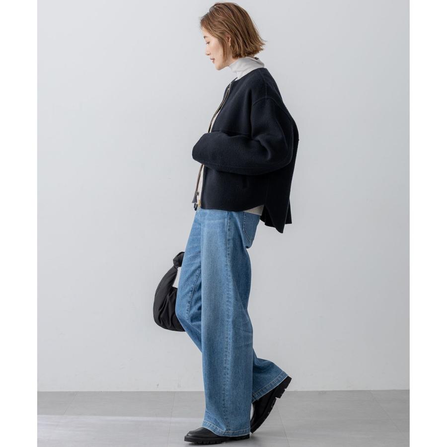 23区（ニジュウサンク） ウールライトリバー ノーカラー ショート